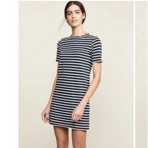 Kule Tee Dress in navy with cream stripe